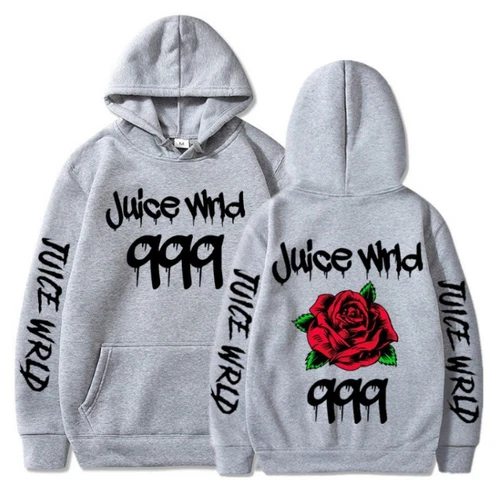 Teenage Adults Boys Girls Juice WRLD Hoodie Rapper Casual Hip Hop Trending NEW!@ - Picture 4 of 16
