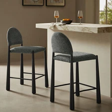 Hayley Counter Stool in Black Anthracite