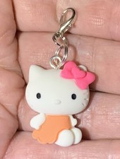 Hello Kitty Charm Zipper Pull  Keychain Add On Clip 