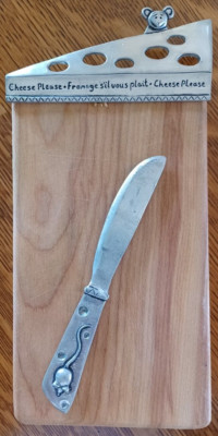 Artisan-made Cheese Board and knife