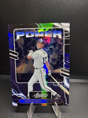 2021 Panini Absolute Power Spectrum Blue Chipper Jones #PO-15 Braves /149