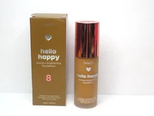 BENEFIT HELLO HAPPY SOFT BLUR FOUNDATION SHADE 8 SPF 15 1 OZ BOXED