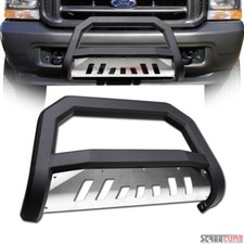 For 99-04 F250 Superduty Matte Black Avt Bull Bar Bumper Grill Grille Guardskid