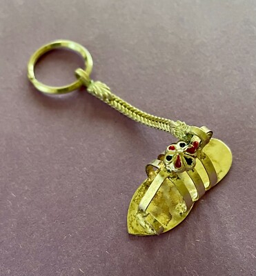 Flipflop style Sterling Silver Keychain 