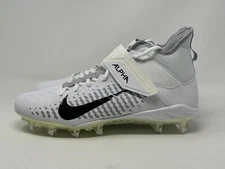 Nike Alpha Menace Pro 2 Mid White Football Cleats Men’s AQ3209-100