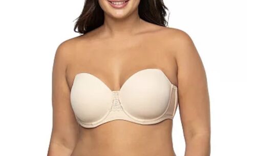 Neu mit Etikett Vanity Fair Damen Beauty glättende Träger hinten - 34C beige Einzelhandel @ 46