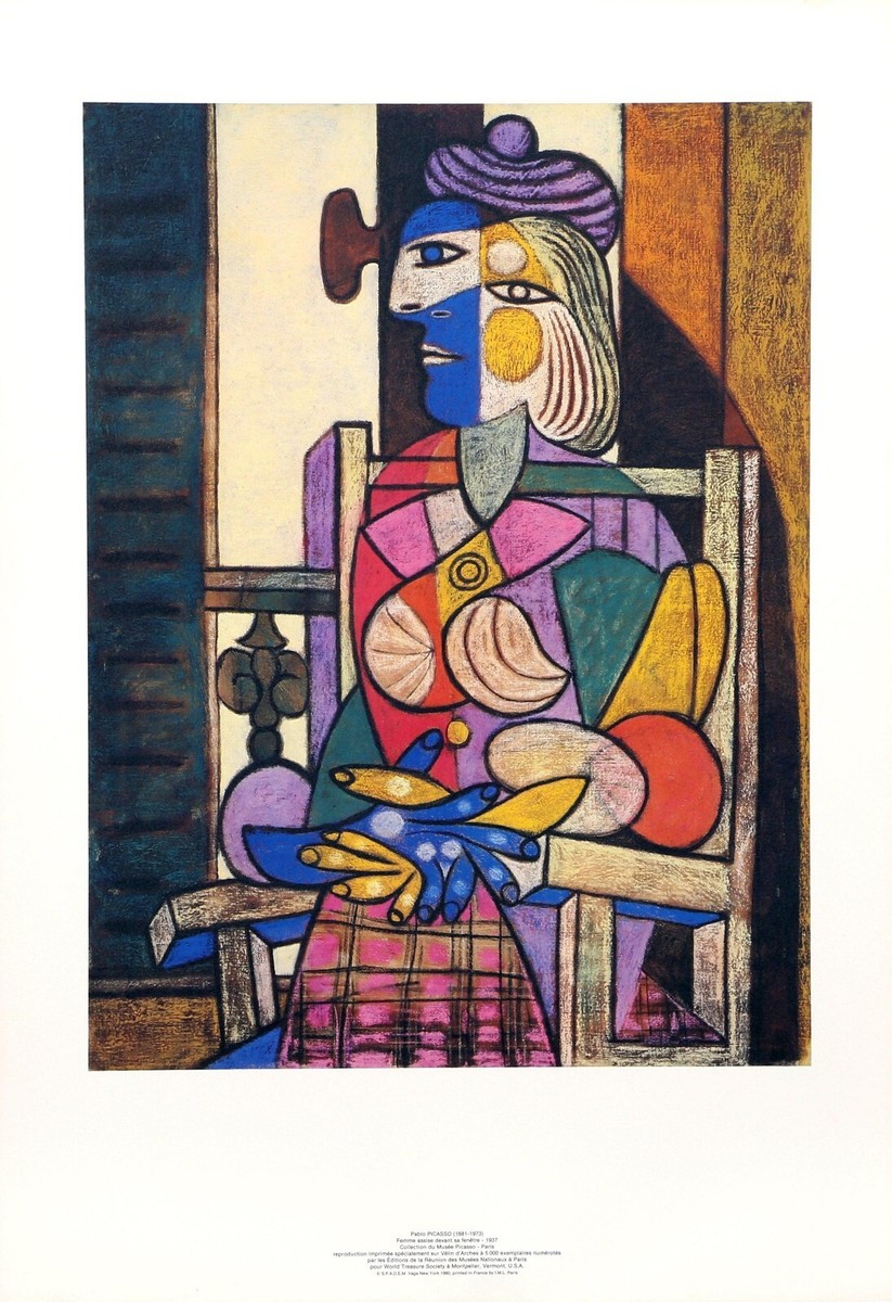 ルイ・ヴァルタ、FEMME ASSISE PRES DE LA FENETRE Pablo Picasso (1881-1973), Femme assise près d'une fenêtre