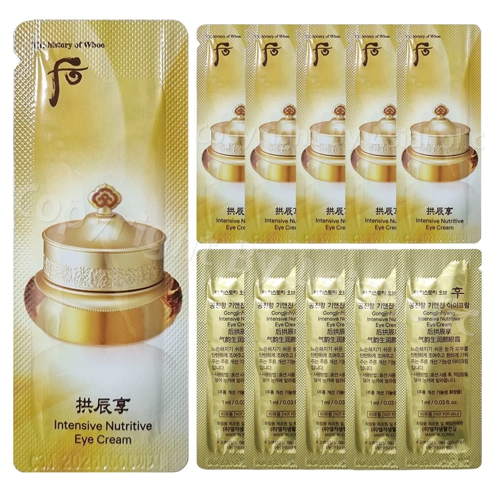 История Whoo интенсивный питательный крем для глаз 1 мл x 30 шт. (30 мл) образец новый - Изображение 2 из 4