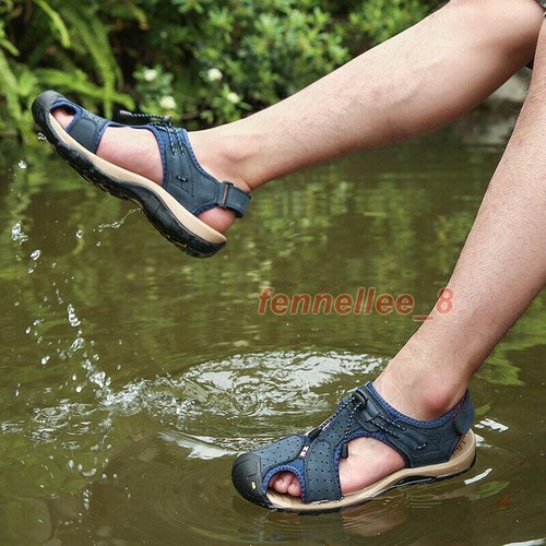 Men’s Closed-toe Hiking Fisherman Sport Outdoor Outdoor Sandals Shoes - Picture 19 of 26