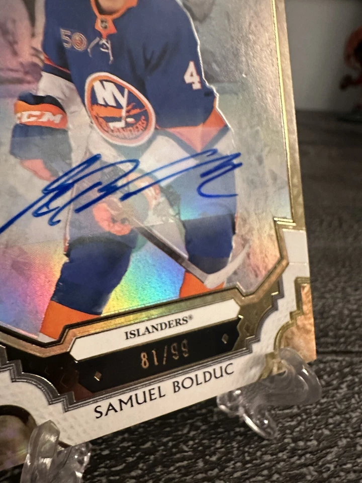 2023-24 Upper Deck Black Diamond Auto Samuel Bolduc Rookie Auto 81/99 - Image 2 of 3