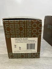 Brizo HK5376-SLBC Invari Widespread Crystal Knob Handle Kit Steel/Black Crystal