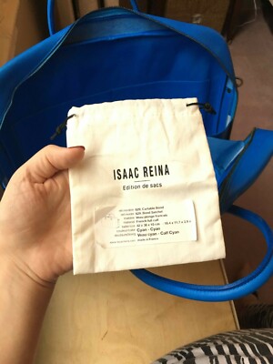 Isaac Reina Bond satchel messenger bag in cyan | eBay