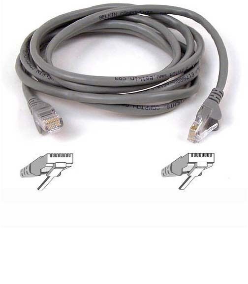 Eagle 10' FT CAT6 Patch Cable Cord Gray 24 AWG Copper 550 MHz Snagless Molded
