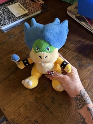 Super Mario Ludwig von Koopa Plush Blue Yellow Green White Stuffed Animal Toy