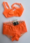 New ListingVtg 1960s Barbie Doll Twist N Turn #1160 Orange Swimsuit Bikini: Top & Bottoms