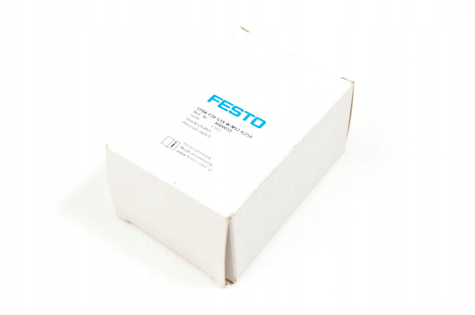 Festo pressure switch SPBA-P2R-G18-W-M12-0.25X 8000033 1 piece
