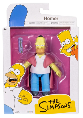 #ad SICK HOMER SIMPSON jakks pacific 5quot; 5 inch wave 6 figure simpsons NEW $29.99