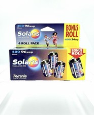Ferrania Solaris 400 35mm 96 Exp Expired Film 2005 4 Roll Pack NEW Sealed Box