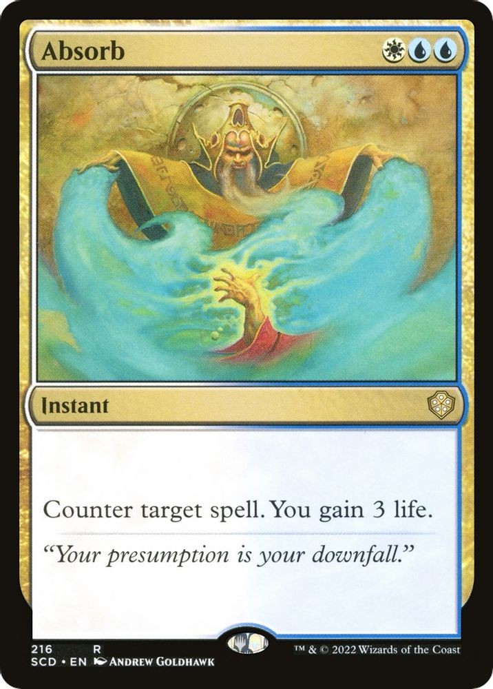 2022 Magic: The Gathering: Starter Commander Decks - Absorb (#216, R, Near Mint)