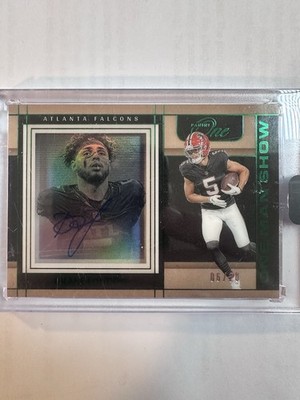 Panini 2024 One One Man Show Green Auto OC Drake London  6/20 Encased Falcons