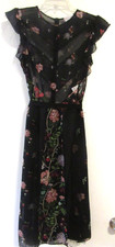 Red Valentino Lace and Floral Dress 42  Women With Belt