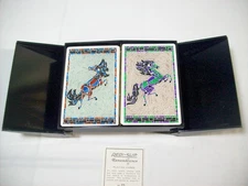 Vintage Remembrance Playing Cards Redi-Slip Finish Mosaic Horses Complete