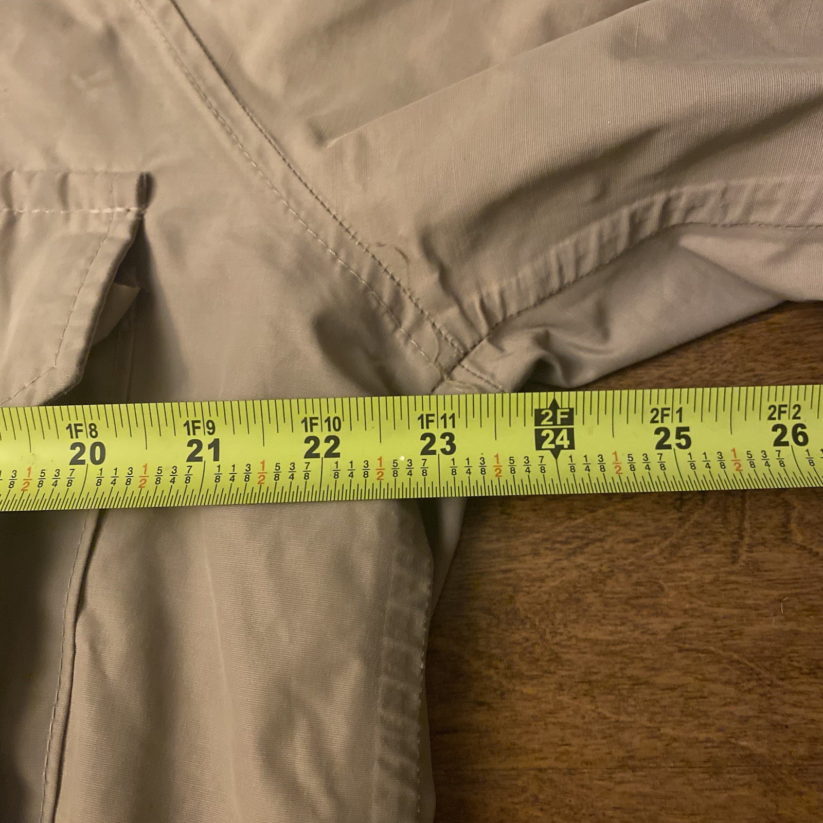 Vtg 80s Columbia Gore Tex Cropped Tan Nylon Fishing Wading Jacket Men’s L image 9
