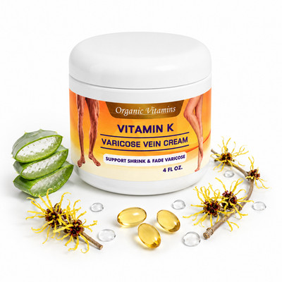 4 oz - Vitamin K Cream - Thread Spider Varicose Veins Scars Rosacea Capillaries