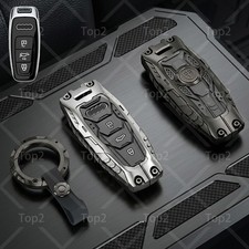 Metal Car Key Case Cover For Audi A3 A6 A7 A8 S8 Q8 E-tron S3 S6 Rs6 S7 Rs7 Q7