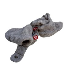Zutano Gray Baby Booties- Size 3 Months Soft Snaps Barely Used fleece