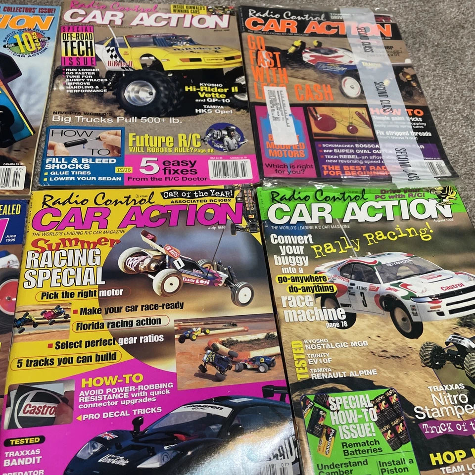 1996 RC Car Action Magazine some SEALED! COMPLETE Year Run Vintage Radio Control - Image 4 of 4