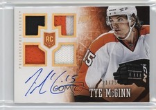 2013-14 Panini Prime Rookie Holo Gold 21/25 Tye McGinn #155 Patch Auto 0k70
