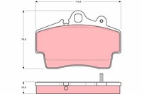 TRW Bremsbelagsatz Scheibenbremse GDB1394 FüR Porsche 996 Boxster 911 986 GT3