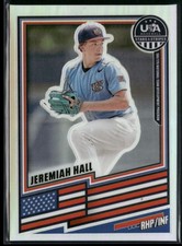 2026 Panini Stars & Stripes USA Baseball #41 Jeremiah Hall Base Prizm Silver