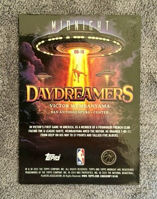 2025-26 Topps Midnight - Daydreamers Victor Wembanyama #DD-10