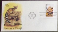 US FDC Wildlife SC #2302 RINGTAIL 1987.