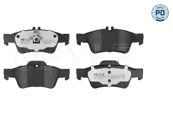 025 233 3416/PD MEYLE brake pad set, disc brake for Mercedes-Benz