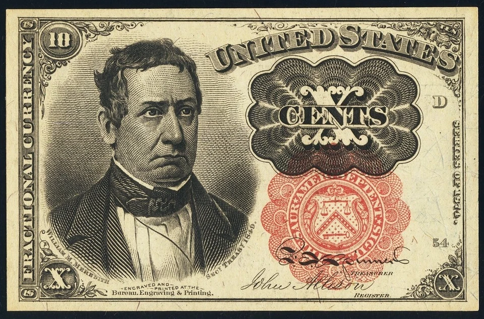 FR 1265 - 10c FIFTH ISSUE - LONG THIN KEY RED SEAL - PCGS 66 PPQ - EX: ELIASBERG - Image 3 of 4