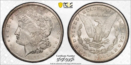 1885 CC PCGS MS-62 Morgan Silver Dollar