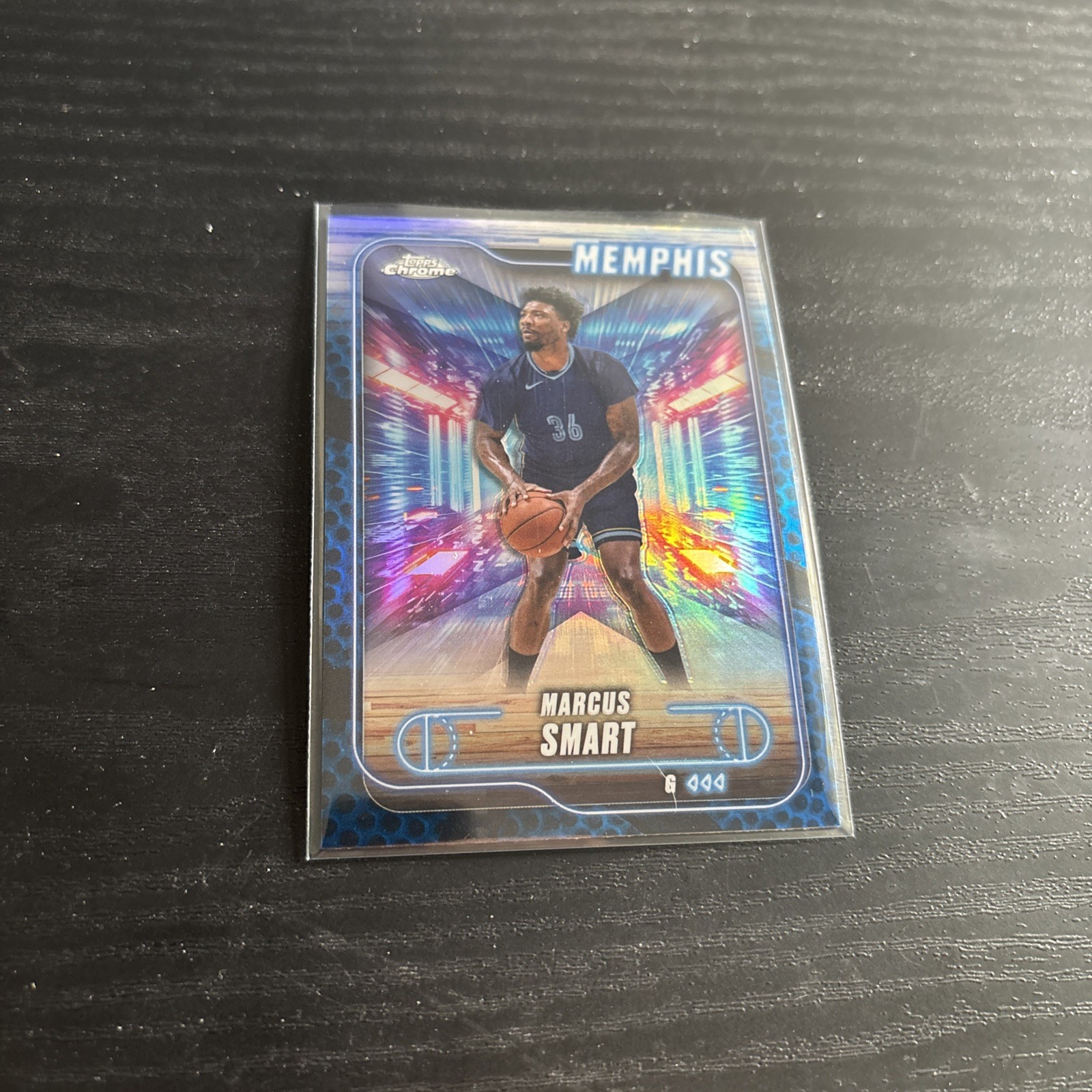 2024-25 Topps Chrome MARCUS SMART Blue Basketball Refractor 147 Grizzlies