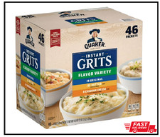 Quaker Instant Grits, Variety Pack 46 pk. 16 Original, 22 Butter, 8 Cheddar