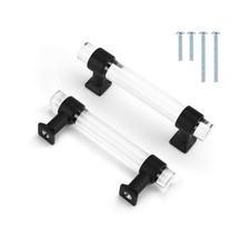 Mengico 50 Pack Cabinet Pulls Black Matte 3 Inch Kichen Cabinet Handles Acryl...