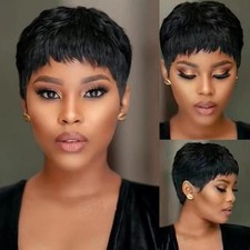 Pixie Cut Wig Human Hair Short Pixie Cut Wigs for Black Women Human Hair Glueles