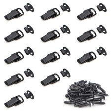 12 Pack Stainless Steel Toggle Latch for Cabinet Wooden Case Toolboxes Chest Box