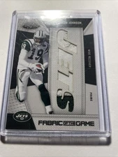 2010 Leaf Certified Keyshawn Johnson Fabric of the Game /10 2-Color Patch Jersey