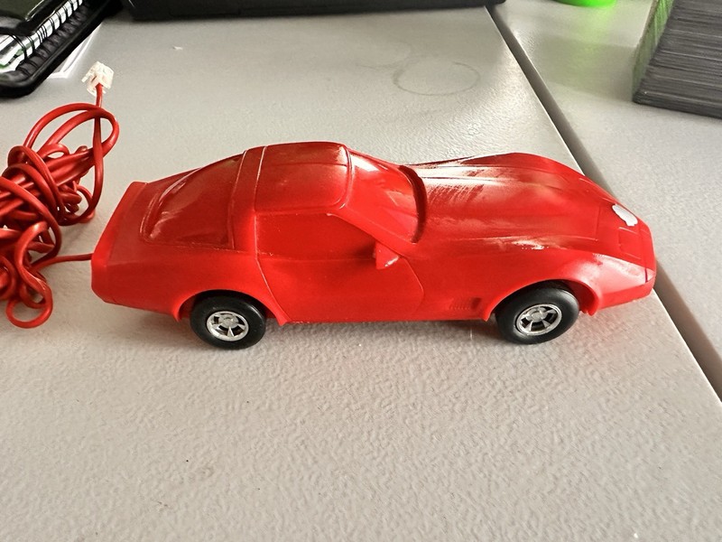 1986 Red GM Corvette Landline Phone Original Box CV-3777 Vintage Car Phone