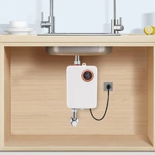 Electric Tankless Water Heater Instant Hot Shower Kitchen Heater 110V 3000W