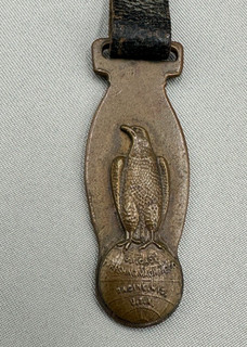 Rare Antique J.I. Case Threshing Machine Co Racine Watch Fob Farm Advertising