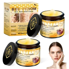 2PCS Bee Venom Skin Restoration Cream, Bee Venom Skin Treatment Cream, Effective