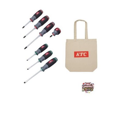 Kyoto Machine Tools KTC Resin Handle Penetrating Screwdriver Set (7-Piece Set)